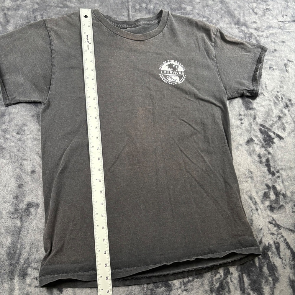 Tail of the Dragon T-Shirt Mens Small Black Cherohala Skyway Graphic Tee